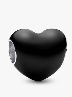 Pandora Heart Charm Bead - Black